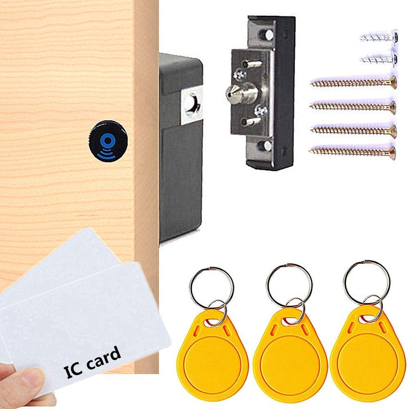 Junrbx NFC Supported RFID DIY Hidden Cabinet Locker & Drawer Lock - Punch-Free Electronic Sensor Lock - Image 1